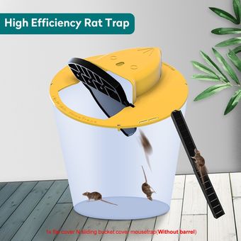 Reutilizable inteligente trampa para ratas ratones de plástico Flip 