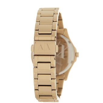 reloj armani exchange mujer dorado