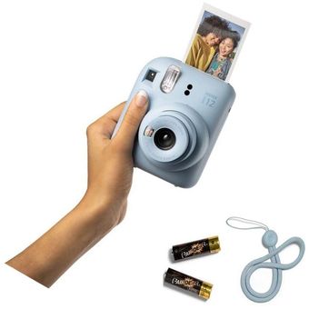 Camara Instantanea Fujifilm Instax Mini 12 Azul Con 20 laminas de Papel  Fotografico