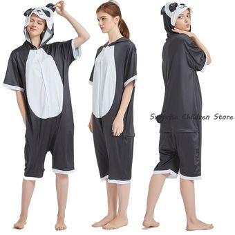 Animal Licorne-DD08 Pijama de verano de tiburón para niño mono con capucha cerdo traje de Panda Unisex 