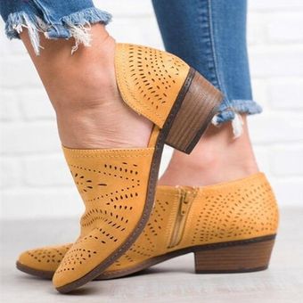 STAN SHARK-Botas de tacón bajo para mujer botines de plataforma de STAN SHARK-Botas de tacón bajo para mujer botines de plataforma de