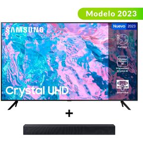 Combo TV Crystal UHD UN50CU7000 + Barra HW-C400
