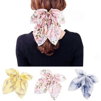 lazo de cabello grande lazos Scrunchies pelo Clips de cinta de pelo para mujeres niñas de cola de caballo titular accesorios para el cabello diadema Dots Pink 