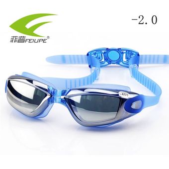 lentes de natación para miopía Gafas de natación profesionales para adultos impermeables diferentes gafas ajustables para surfear 
