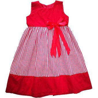 Vestido Para Niña Elegante Rojo Rayas Vestido Niñas Ropa | Linio Colombia -  NO382TB18UXJYLCO