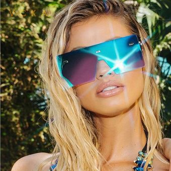 Vcka lujosas gafas de sol de gran tamaño diseñadores demujer 
