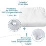 COMBO Protector Colchón y almohada sencillo impermeable