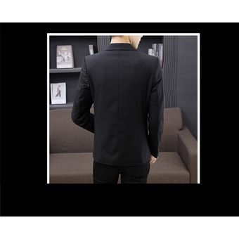 chaqueta de moda para cóctel corte delgado chaqueta de traje de boda fiesta Hinewsa Chaqueta de negocios casual para hombre 