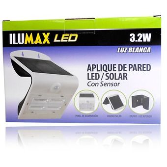Lámpara LED 4W Recargable Solar Luz Blanca - ILUMAX