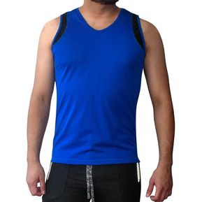 Camiseta deportiva DCVS sin manga hombre - Azul marino
