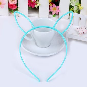 diadema para orejas de conejo diadema de plástico con dientes y orejas bisel Accesorios coreanos para el cabello tocado 2019 