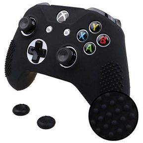 Funda de Silicón Negro Compatible con Control Xbox One S / X