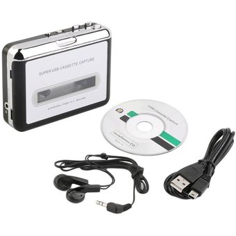 Cinta a PC Convertidor de cassette a MP3 Super USB Captura Audio Repr 