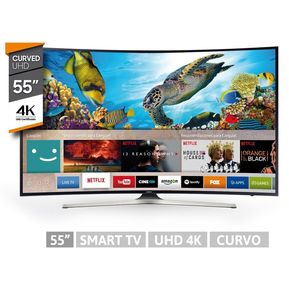 Televisor 55" Samsung Curvo Smart TV MU6300- Negro