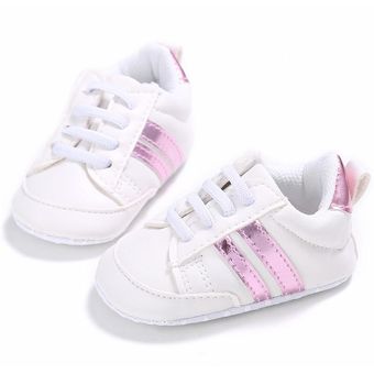 Kids Baby Unisex Cuna Zapatos de cordón Lace Up Soft Sole 
