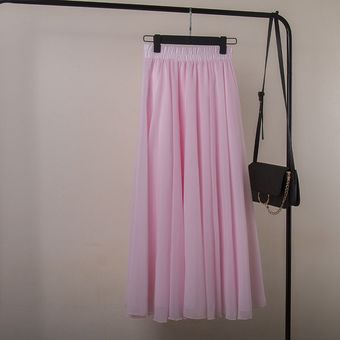 faldas elegantes inform Faldas largas de gasa de 3 capas para mujer 