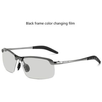 Smart Discoloration Polarized Sunglasses For Men Day Night 