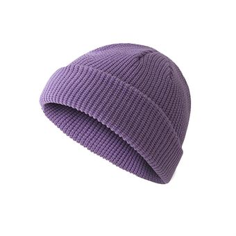 sombrero de color sólido cúpula tapa de lana caliente Gorros de punto sombrero de color sólido cúpula tapa de lana caliente Gorros de punto