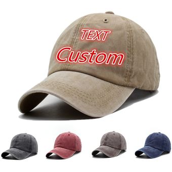 sombrero de papá de algodón desgasta Gorra de béisbol personalizada 