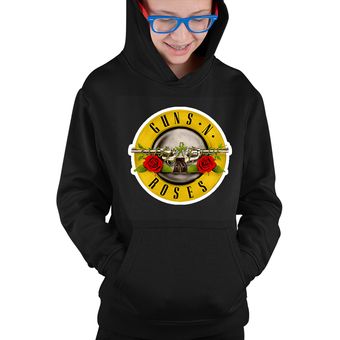 Buzo Hoodie Ni o Negro Guns And Roses ADN