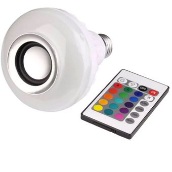 Bombillo bluetooth para poner música y luces de 16 colores 
