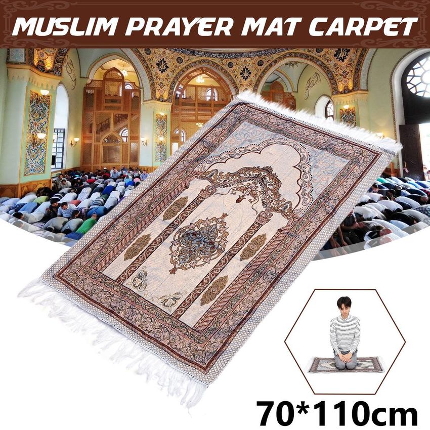 70x110cm musulmanes Oración Oración Alfombra Alfombra de Salat Estilo Namaz árabe islámico # 165048 - No especificado