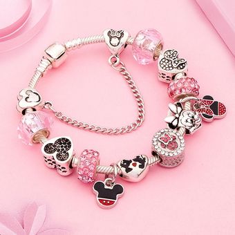 Hotns Caricatura Mickey Minnie Cuentas Encanto Pulsera Para Hotns Caricatura Mickey Minnie Cuentas Encanto Pulsera Para