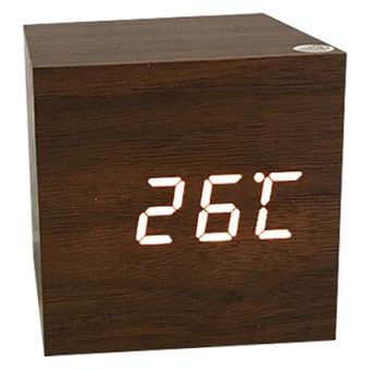NO.#10 USBAAA Powered LED Wooden Alarm Clock WatchTable Clocks Voice Control Digital Wood Despertador Electronic Desktop Table Decor 