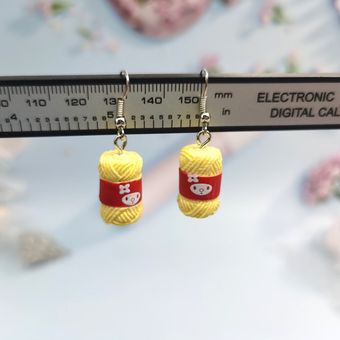 1pair Pendientes De Lana De Personalidad Coreana Pendientes 