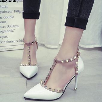 Zara Zapatos de punta blanco elegante Zapatos Tacones Zapatos de punta 