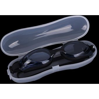 Gafas de natación portátiles caja de embalaje de plástico gafas impermeables protección antiniebla Unisex gafas de natación portátiles 