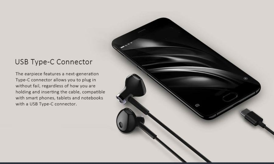 Audífonos Manos Libres Xiaomi Tipo C  Hi-res Audio  Negro
