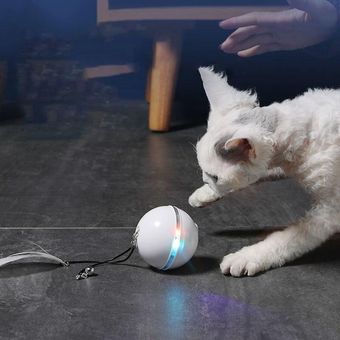 Luces LED Juguetes para gatos Plumas Electrónicas 