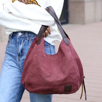 bolsa de mano moderna de Yogodlns-Bolso de mano de lona para mujer 