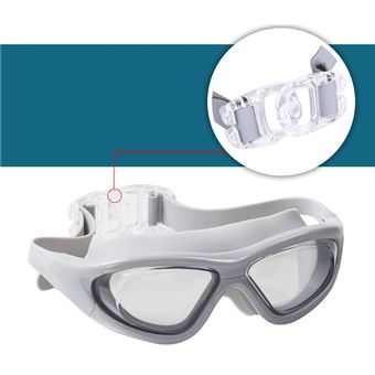 protección UV protección Unisex para ojos,PCs de protección Gafas de natación reflectantes de gran angular con luz plana protección Anti niebla 