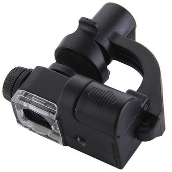rongweiwang 90X Zoom óptico de la cámara del teléfono del Clip de la Lupa 90X óptico LED UV microscopio de Lente para el teléfono Celular Universal 