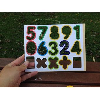 15 piezas de madera números magnéticos matemáticas bebé aprendizaje ju 