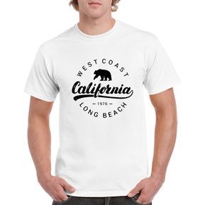 Camiseta Hombre California- Blanca T-Shirt