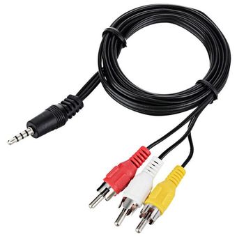 Plugger Cable y Mini Jack estéreo hembra/RCA macho 0,60 m negro 