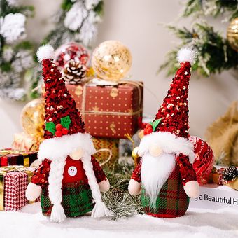 Muñeco de gnomos de Navidad, adorno sin rostro con purpurina roja, muñecos  de duende de Navidad enano | Linio México - GE598TB1E9XH9LMX