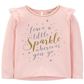 Camiseta Carters Sparkle Rosa