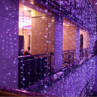 verde 6M LED SOLMORE LED cadena de cortina de luz 600 x decoración de la secuencia Luz cortina de la secuencia 3M Luz neta para la fiesta de Navidad cubierta del boda del jardín de las luces de Navidad 220 verde 