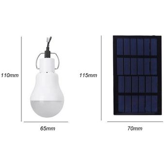 Luz de lámpara LED con energía solar portátil para vivienda Actividades al aire libre Emergencia 