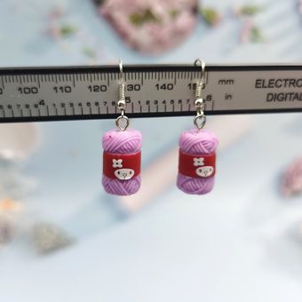 1pair Pendientes De Lana De Personalidad Coreana Pendientes 