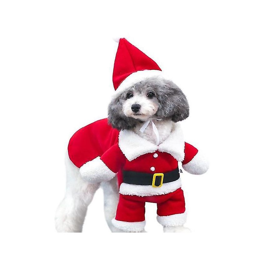 42cm Westeng Ropa para Mascotas de Navidad Alces Lindos Ropa de Invierno para Perros Suéter Suministros Trajes de Navidad para Gatos Size XL-45 54 Rojo 