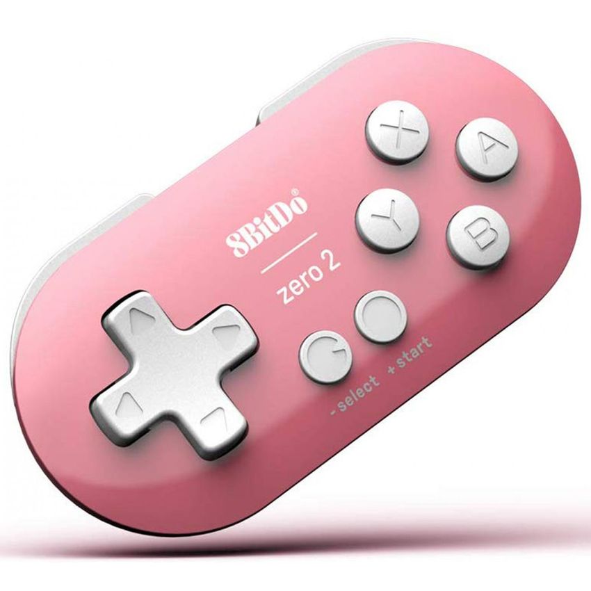 Mini controlador 8BitDo Zero 2 para Nintendo Switch (rosa)