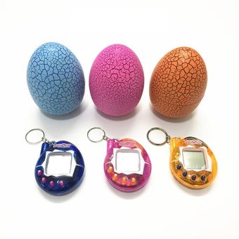 Tamagotchis electrónico juguete de juego para mascotas 1 ud. Digital novedad regalo para mascotas Vaso de huevo de dinosaurio multicolor 