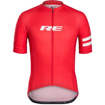 Traje de ciclismo de manga corta rojo ropa de equipo de ciclismo pro 