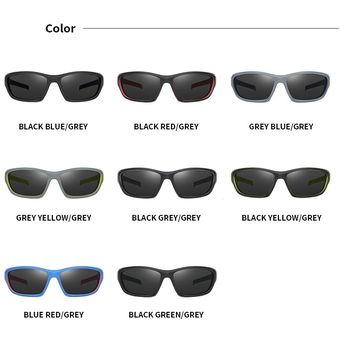 Polarized Sunglasses Men Women Designer Driving Square Black 