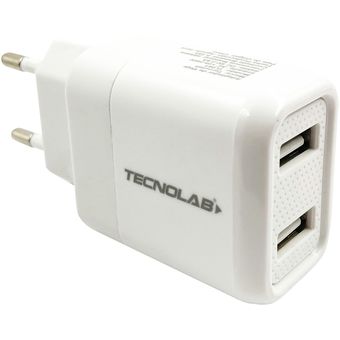TECNOLAB Cargador Pared USB C Ultra Rápido 36W Power Delivery + USB